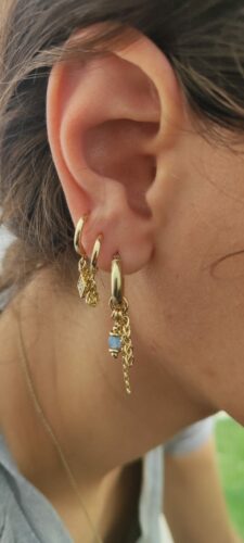 עגילי Mona אקווה מרין (תכלת) photo review